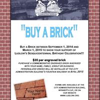 Commemorative Bricks on Sale Now!