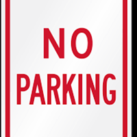 No Parking Behind Hollingsworth Field