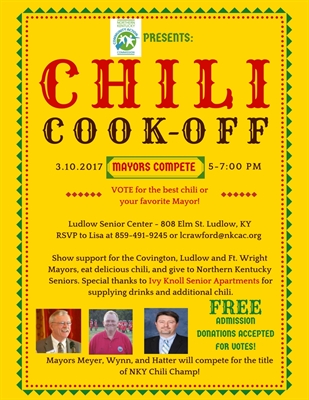 Mayor's Chili Cook Off--March 10, 2017